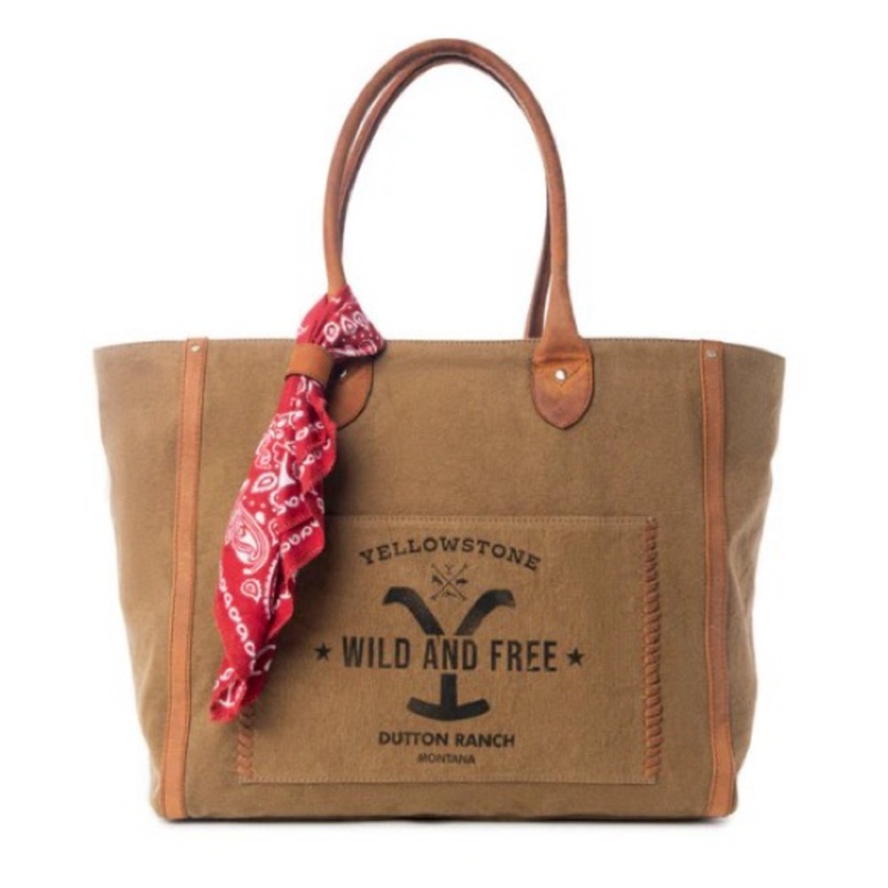 Myra Bag - Yellowstone Velorra Sage Weekender Bag with Scarf